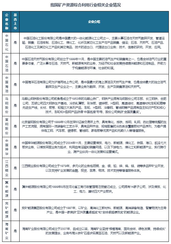 中国矿产资源综合利用行业现状深度与未来前景报告（2024-2031）(图9)