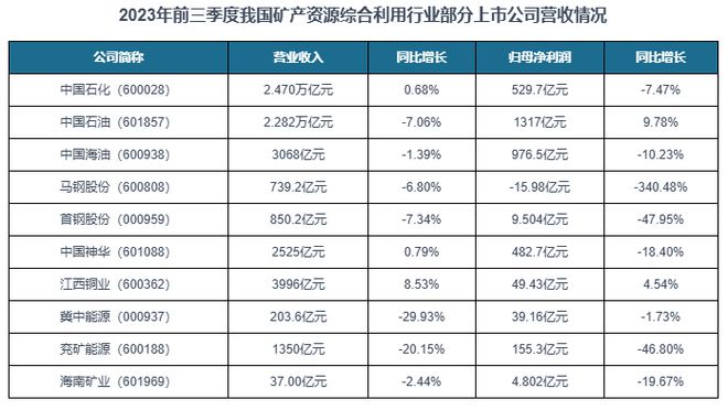中国矿产资源综合利用行业现状深度与未来前景报告（2024-2031）(图10)